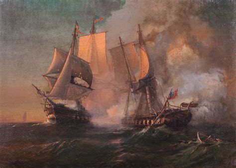 USS Constitution vs HMS Guerriere - Stunning Maritime Art