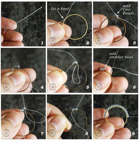 this tutorial shows you step-by-step how to make beaded earrings using ...