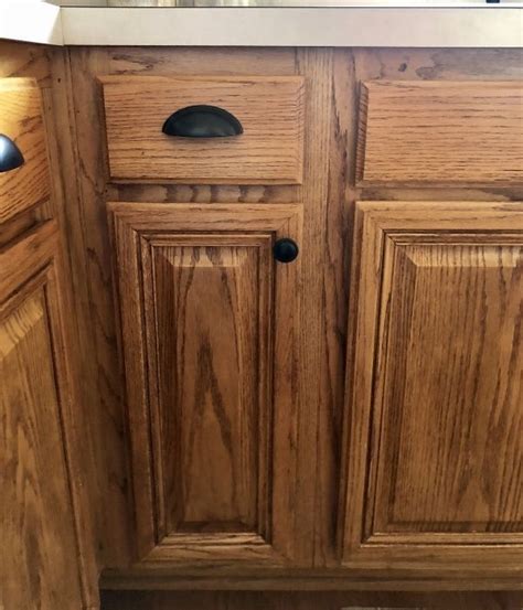 How to Update Oak Cabinets with Briwax! | Stained kitchen cabinets, Oak ...