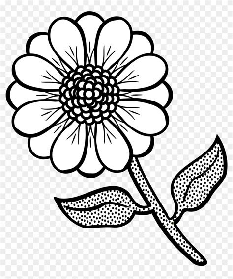 Big Image - Flower Image Line Art - Free Transparent PNG Clipart Images ...