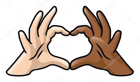 Diversity Heart Hands ⬇ Vector Image by © AvelKrieg | Vector Stock 24796699