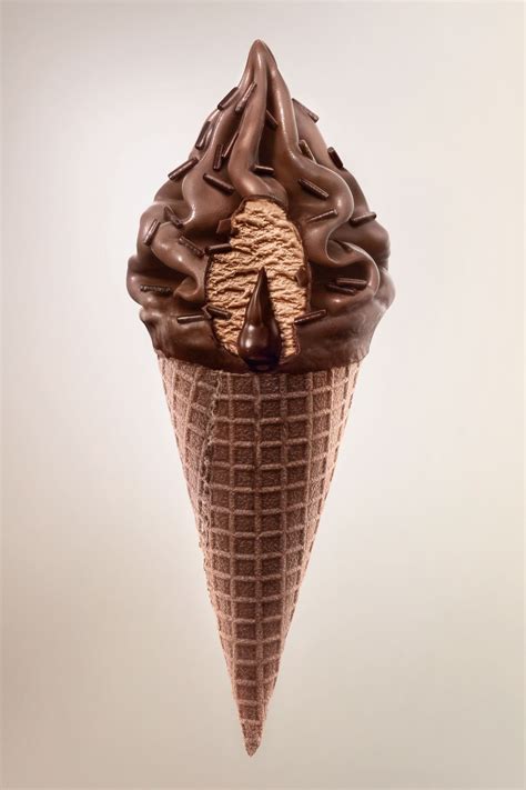 Delicious Chocolate Ice Cream Cone