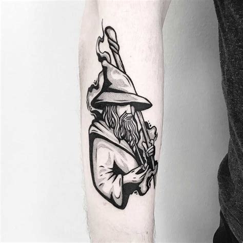 Gandalf tattoo by Pulled Poltergeist - Tattoogrid.net