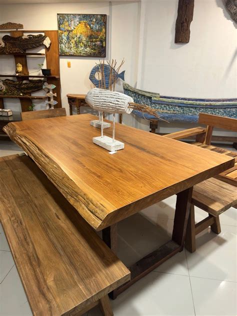 Teak Wood Dining Table, Furniture & Home Living, Furniture, Tables ...