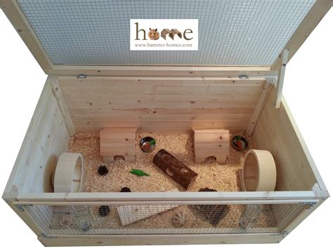 Wooden Hamster Cage - Extra Large 90cm - Made in the UK