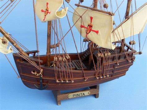 Wooden Santa Maria Nina & Pinta Model Ship Set - Etsy