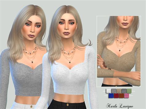 The Sims Resource - Cassy Crop Top