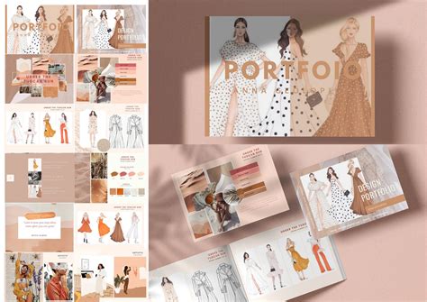 Fashion design portfolio template drag and drop etsy – Artofit