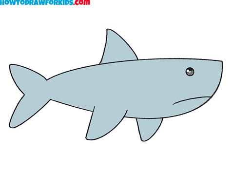 how to draw a shark for kids - Dorcas Le