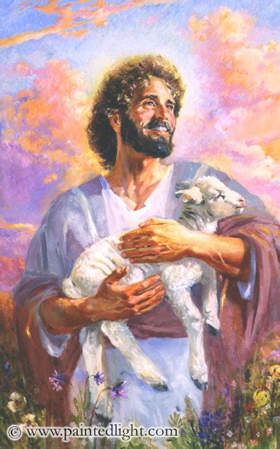 Christ As The Good Shepherd Painting at PaintingValley.com | Explore ...