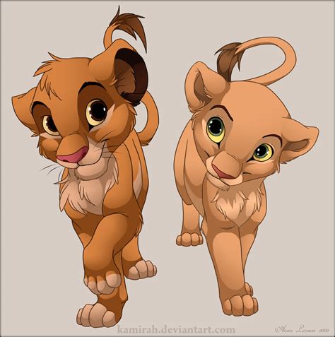 Simba and Nala - Disney Fan Art (24694187) - Fanpop