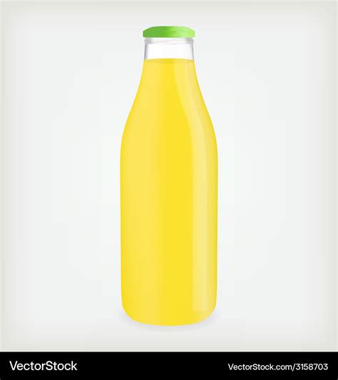 Lemon juice bottle Royalty Free Vector Image - VectorStock