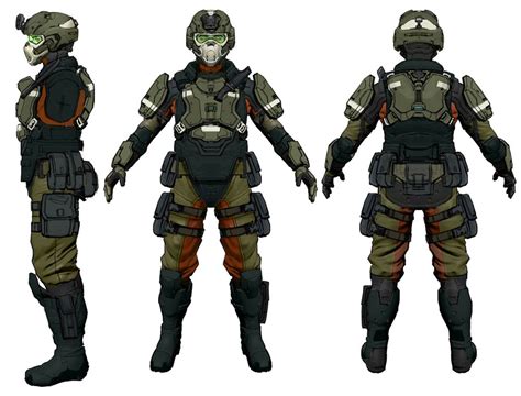 UNSC Marine Infantry Art - Halo 4 Art Gallery