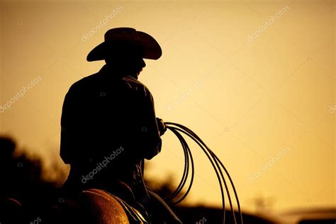 Rodeo cowboy silhouette Stock Photo by ©alptraum 3885815