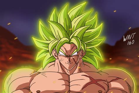 ArtStation - Broly Super Saiyan Full Power Digital Drawing