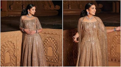 Radhika Merchant is a vision in glittering Manish Malhotra outfit for ...