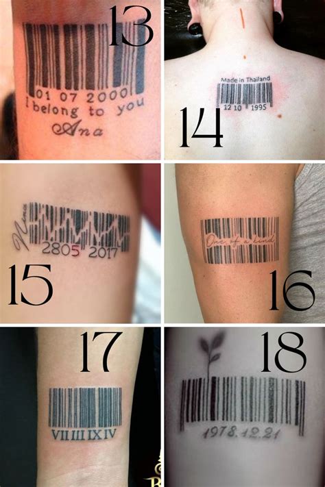 27 Cool Barcode Tattoo Ideas + Designs - TattooGlee | Barcode tattoo ...