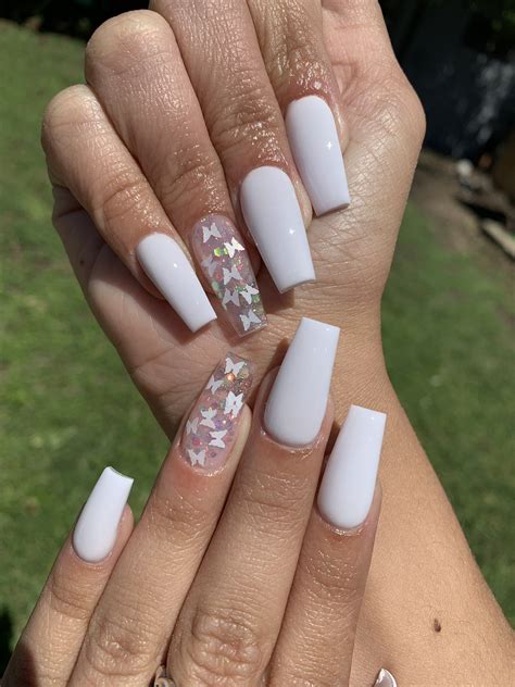 Pinterest @spiciwasabi 🦋🦋🦋 White Butterfly Nails 325596248062316754 ...