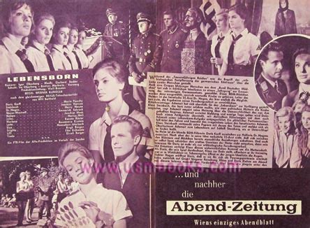 Nazi Lebensborn Film Brochure + DVD