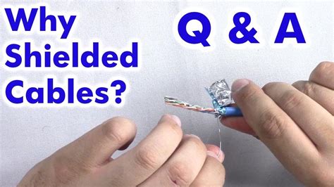 Q&A: Do I need a Shielded Ethernet Cable? Cat 6a, Cat6, Cat5e - YouTube