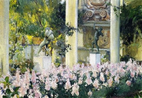 Wallflowers in the Garden of the Sorolla House - Joaquin Sorolla 1918 ...