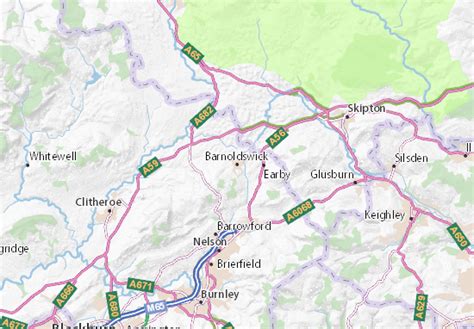 MICHELIN Barnoldswick map - ViaMichelin