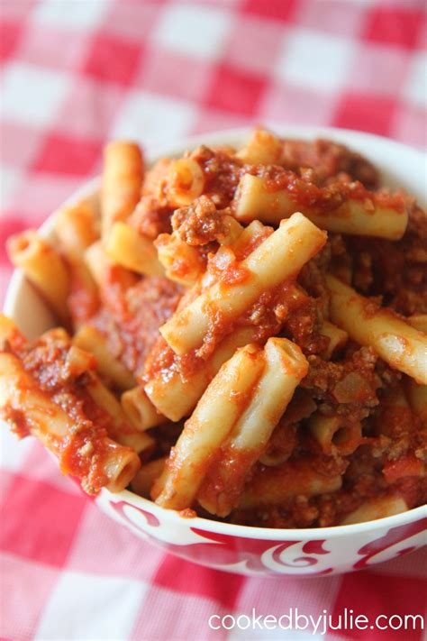 Easy Beefaroni Recipe + Video - Cooked by Julie