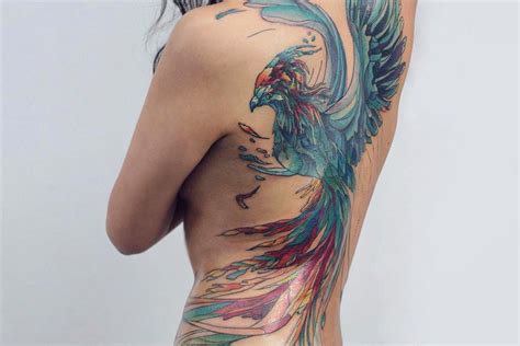 43 Phoenix Tattoo Designs with History and Meaning