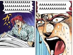 Kakyoin screaming Blank Template - Imgflip