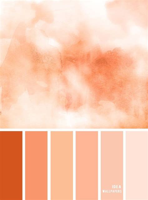 Tones of Peach Color Palette inspired by peach watercolor, Peach Tone ...