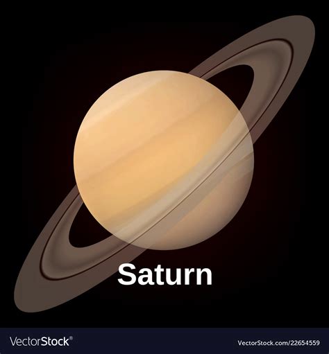 Planet Saturn Drawing