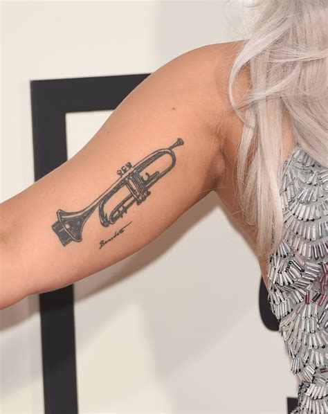 Gaga's trumpet tattoo - Gaga Thoughts - Gaga Daily