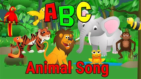 Animals Alphabet Phonics Song for Kids | A is for Ant B is for Bear ...