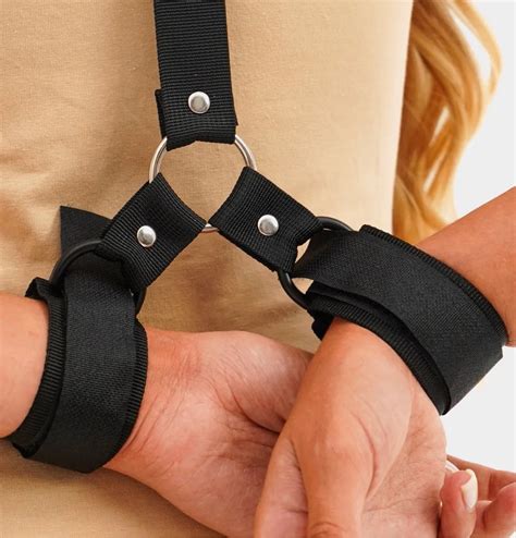 Neck to Wrist Restraints kit - Back Handcuffs Collar, Adjustable Bonda ...