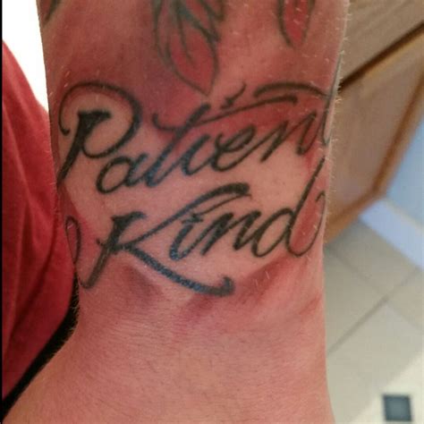 Tattoo uploaded by Brandon Gubish • "Love is Patient. Love is Kind ...