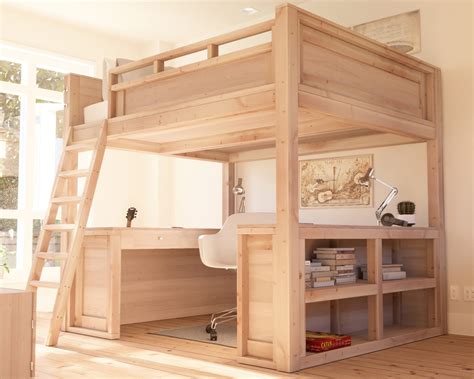 A Queen Loft Bed for Optimal Sleep and Study - Step-by-Step PDF - DIY ...