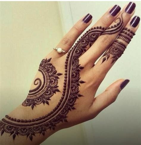 Easy Mehndi Tattoo Designs For Hands - Designs Mehndi Hands Simple ...