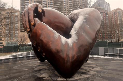 Monument honoring Dr. Martin Luther King Jr. and Coretta Scott King ...