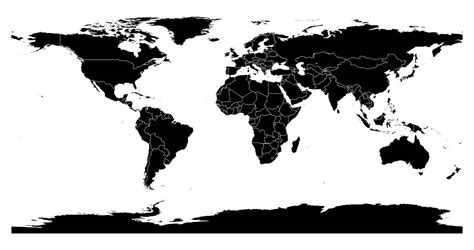 Carte du monde - Présentation du monde sous forme de cartograhie