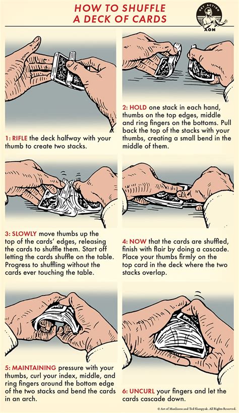 How to Shuffle Cards: An Illustrated Guide | The Art of Manliness