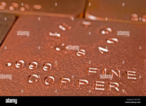 Copper Bullion bars Stock Photo - Alamy