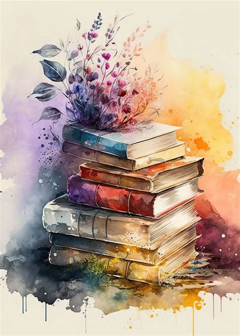 'Watercolor book' Poster, picture, metal print, paint by Zaydan ...