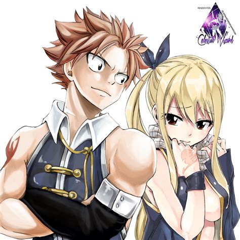 Lucy y Natsu|Fairy Tail Render by celestialwizzard on DeviantArt