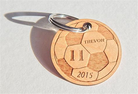 Custom Soccer Keychain | Custom soccer, Country christmas diy, Wood ...