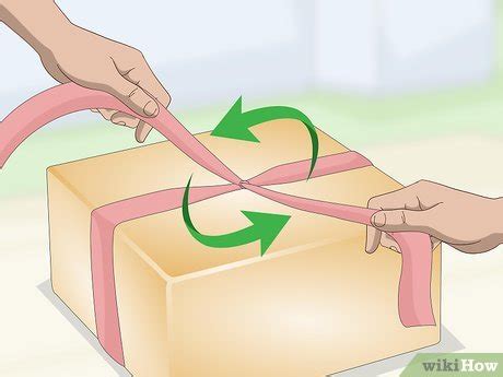 3 Ways to Tie a Ribbon Around a Box - wikiHow