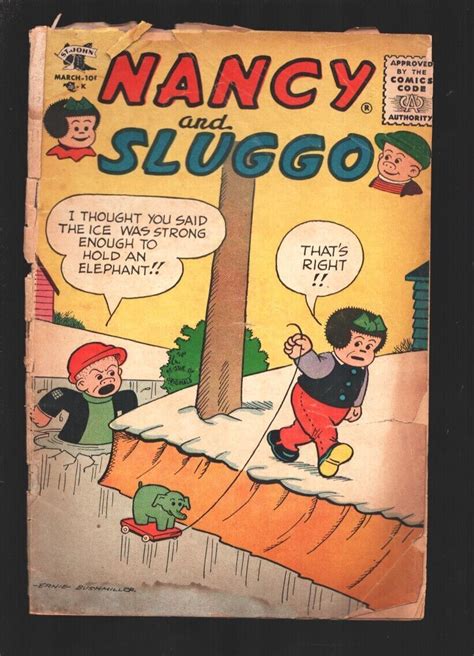 Nancy and Sluggo #142 1957-Ernie Bushmiller art.-Peanuts by Charles ...