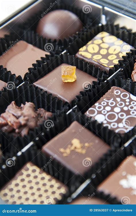 Delicious Chocolate Pralines Stock Image - Image of love, brown: 28563037