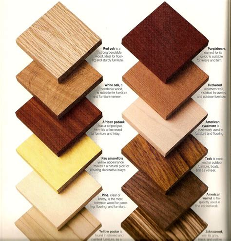 Wood Types & Samples for Client Reference | Painting wood furniture ...