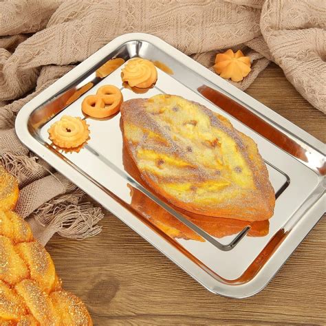 Stainless Steel Baking Tray Set of 4, Large Professional Oven Tray ...