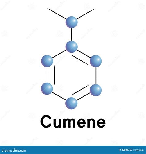 Cumene stock vector. Illustration of formula, connection - 42026757